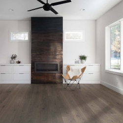 Valinge - Woodura Hardened Wood Flooring | Mineral Grey Oak - Room View