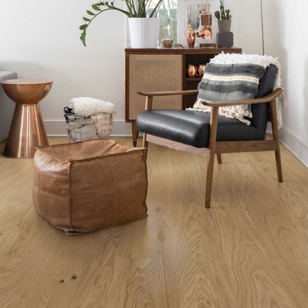 Valinge - Woodura Hardened Wood Flooring | Natural Oak - Room View