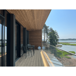 Lunawood Cladding Panel - Luna Duo 2x6 Batten-Look (Room View)