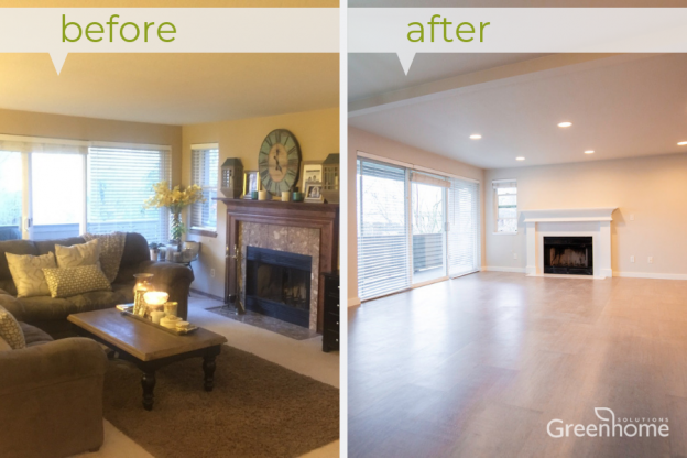 Greenhome Before and Afters - Cork Flooring Brightens Drab Condo ...